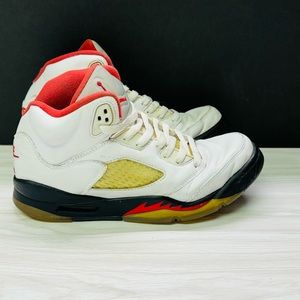 2020 Nike Air Jordan 5 Retro GS "Silver Tongue" Size 7y 440888-102